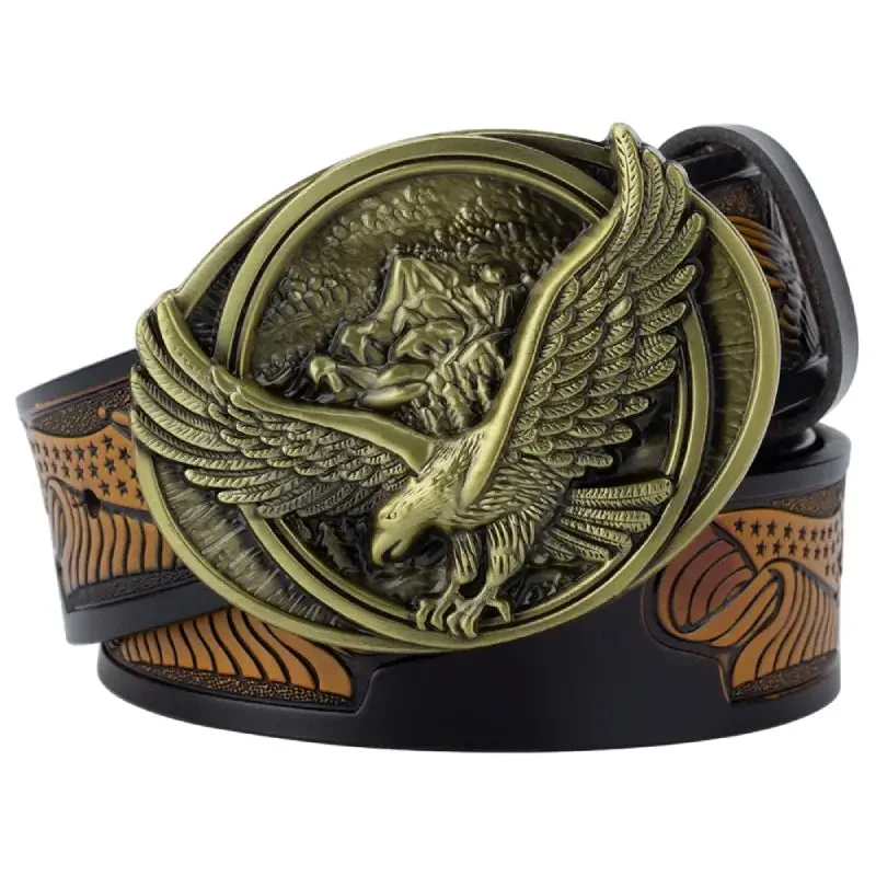 Ceinture de Cowboy avec Boucle Dorée