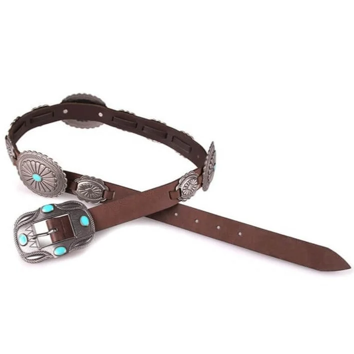 Ceinture avec Conchos portée