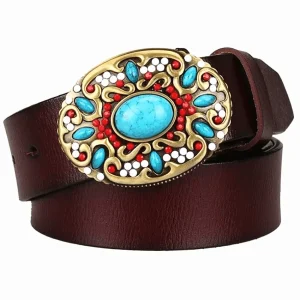 Ceinture de Cowboy pour Femme en Cuir