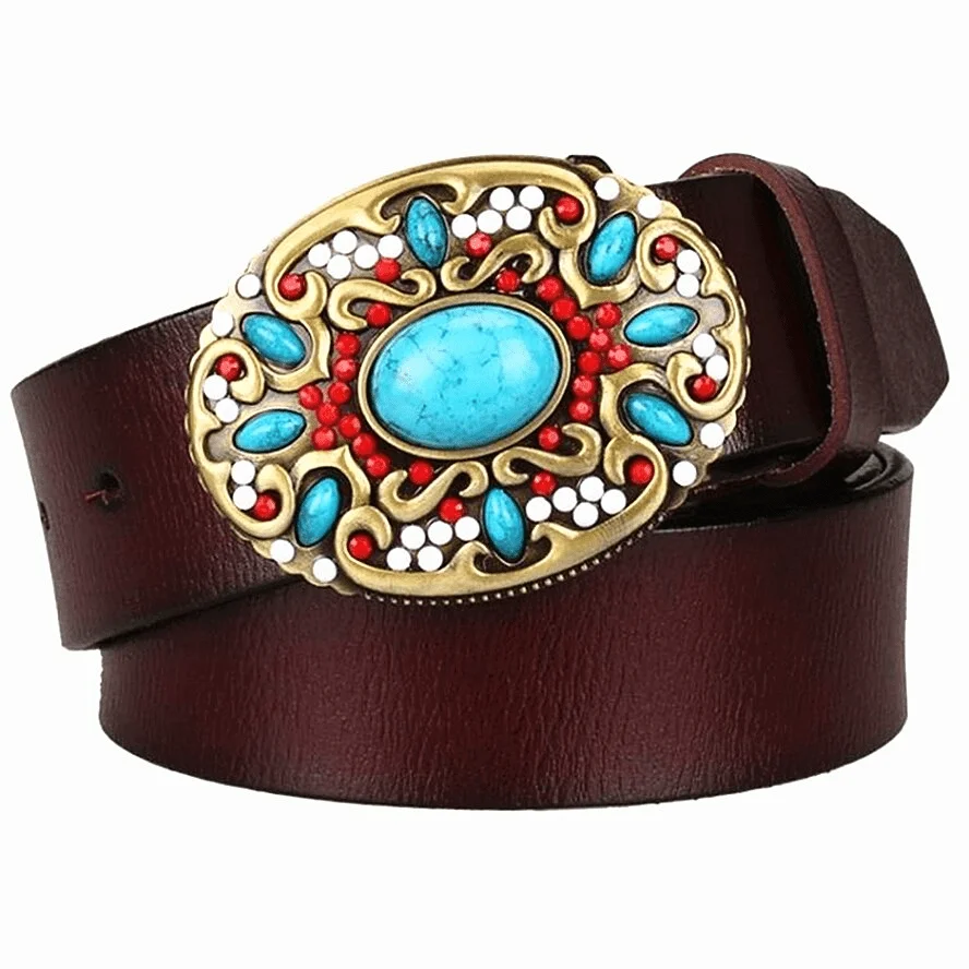 Ceinture de Cowboy pour Femme en Cuir
