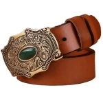 Ceinture en Cuir Western Homme