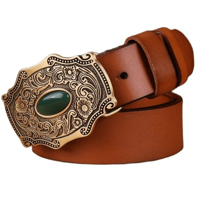 Ceinture en Cuir Western Homme - Image 1