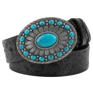 Ceinture Western Turquoise pour Femme