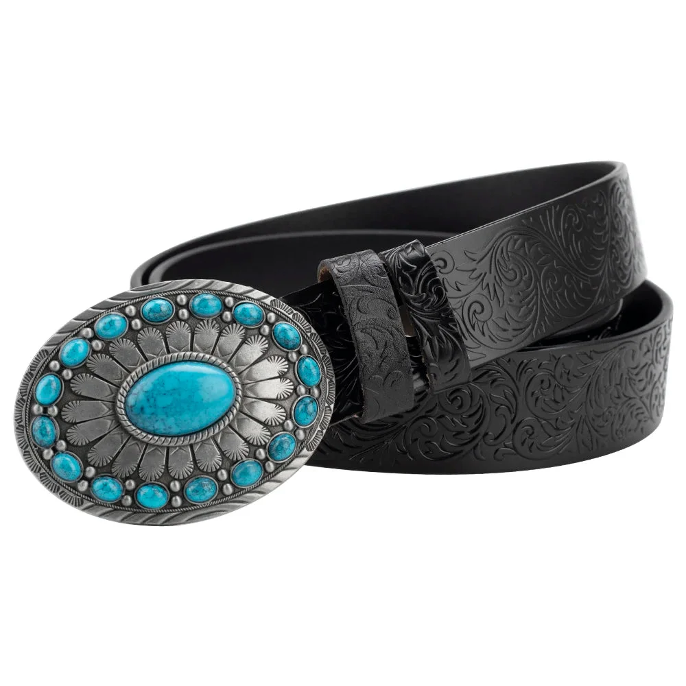 Ceinture Western Turquoise pour Femme