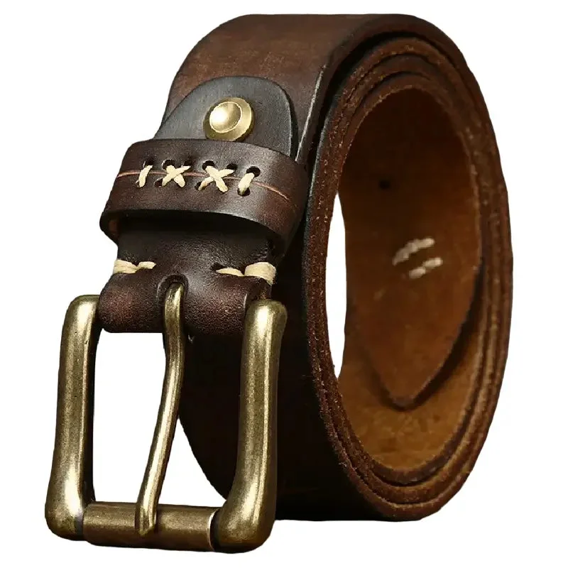 Ceinture Western Marron