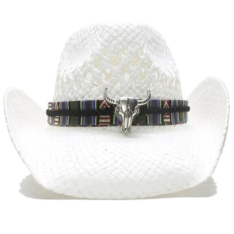 Chapeau Cowboy en Paille Naturelle