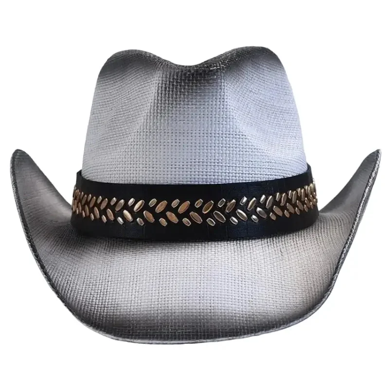 Chapeau Country Paille Blanc