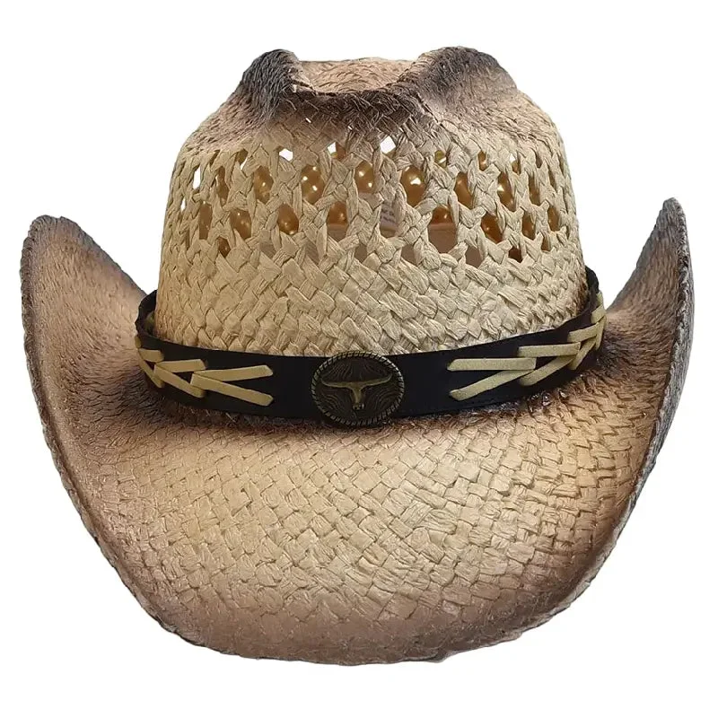 Chapeau Cowboy Été en Paille Naturelle