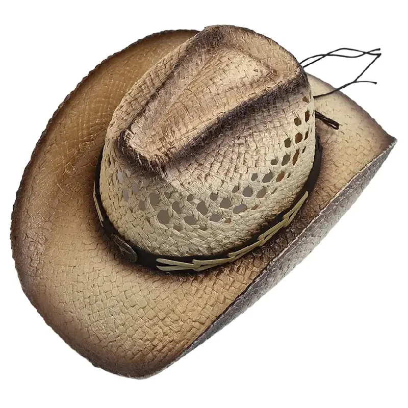 Chapeau Cowboy Été avec Bandeau Texan