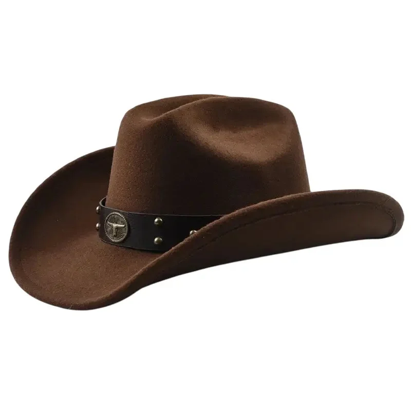 Chapeau de Cowboy Marron en action