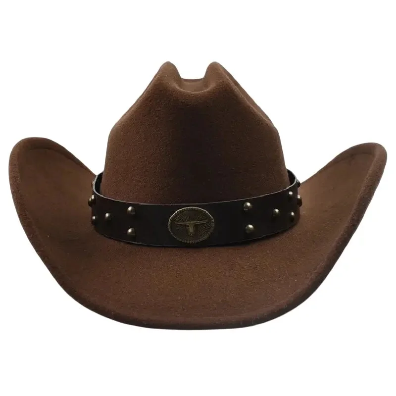 Chapeau de Cowboy Marron avec bandeau