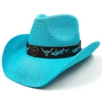 Chapeau Cowgirl Bleu