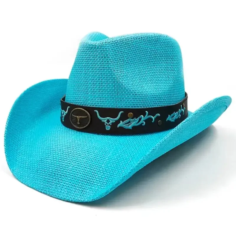 Chapeau Cowgirl Bleu