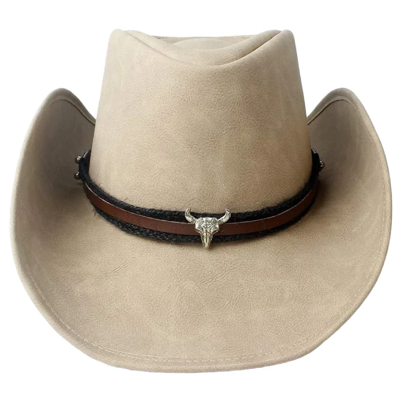 Chapeau de Cowboy en Cuir avec bandeau
