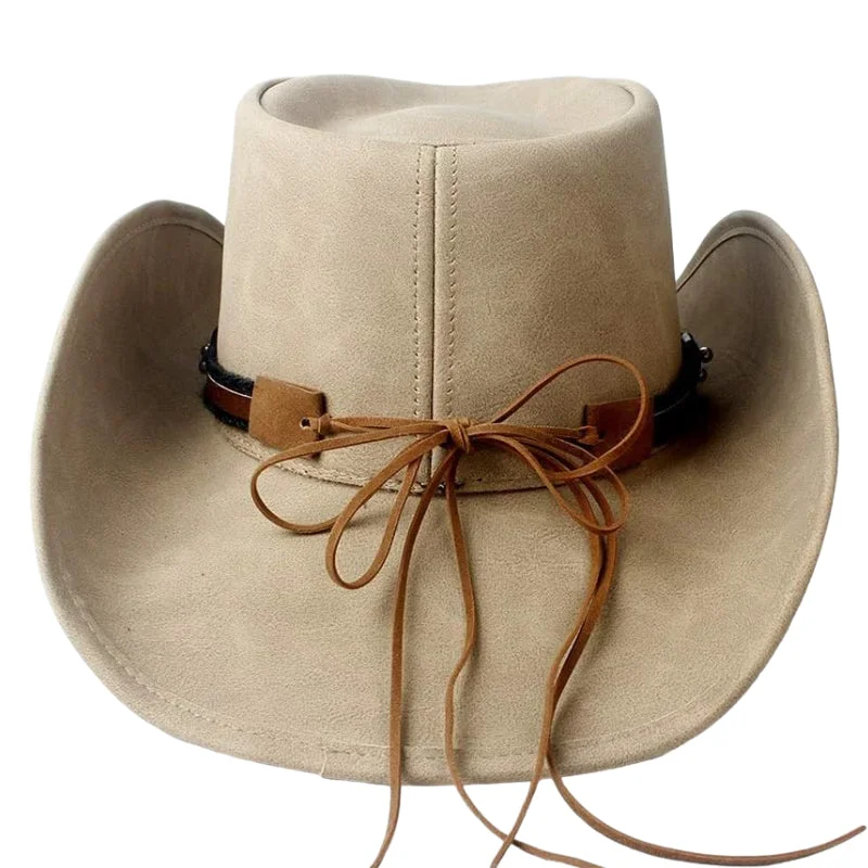 Chapeau de Cowboy en Cuir - Élégance moderne
