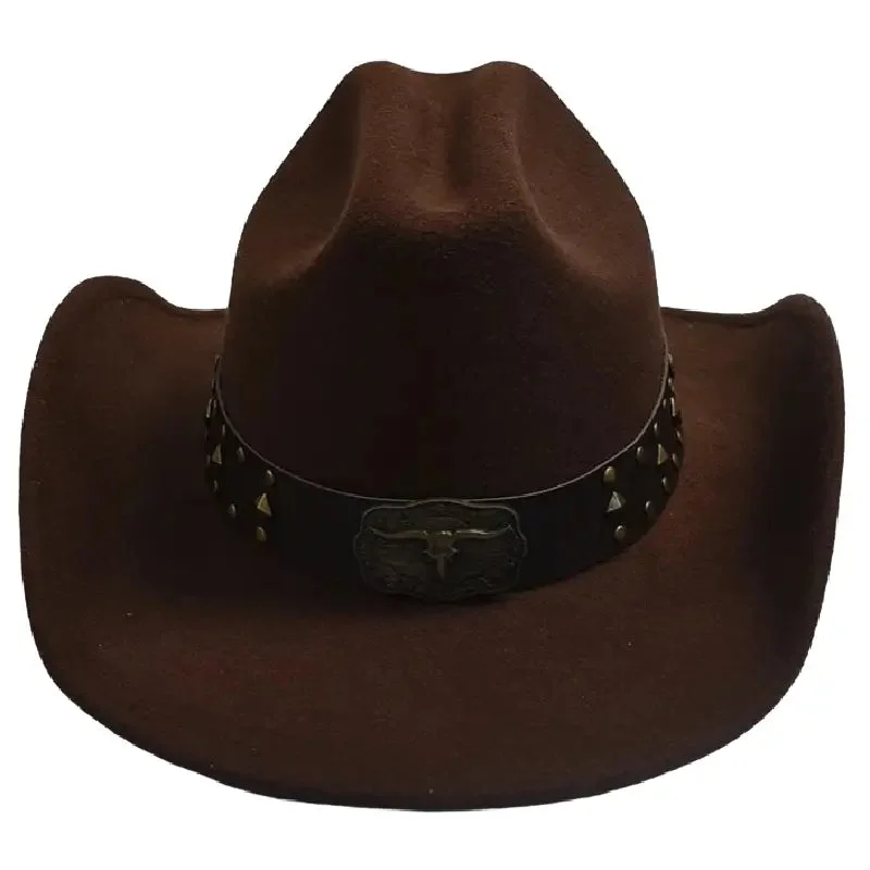 Chapeau Western en Feutre en différentes couleurs