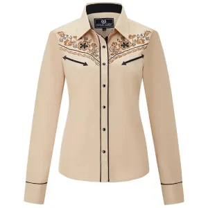 Chemise Country Femme Brodée
