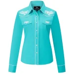 Chemise Country Femme à Manches Longues