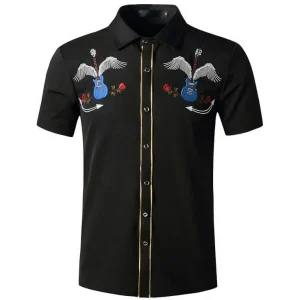 Chemise Country Manches Courtes pour Homme