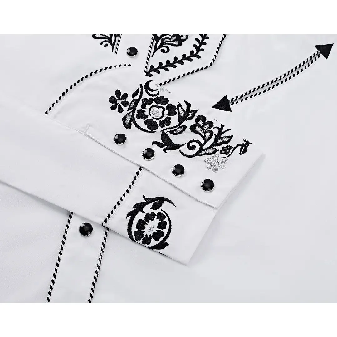 Style Western avec Chemise Cowboy Blanche
