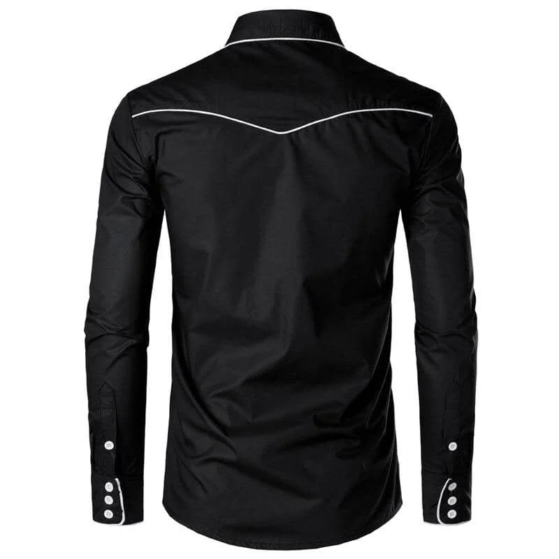 Détails de la Chemise Western Noire