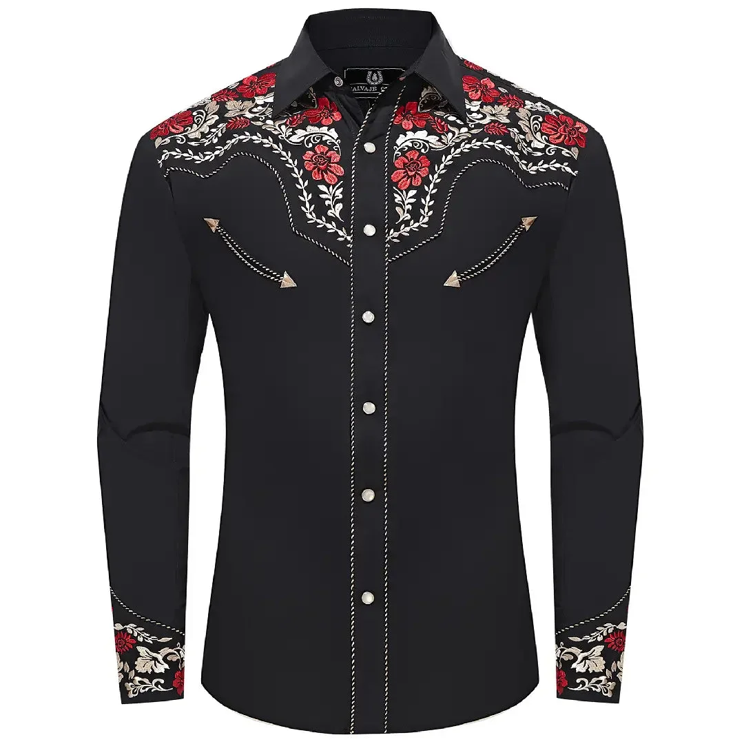 Chemise style cowboy vue de face