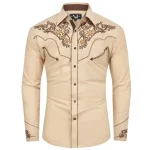 Chemise Western Beige