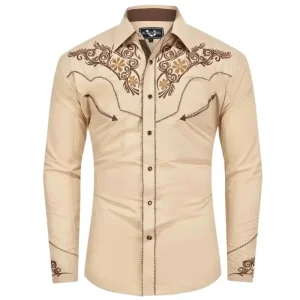 Chemise Western Beige