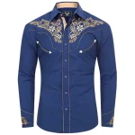 Chemise Western Bleue