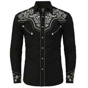 Chemise Western Homme Brodée