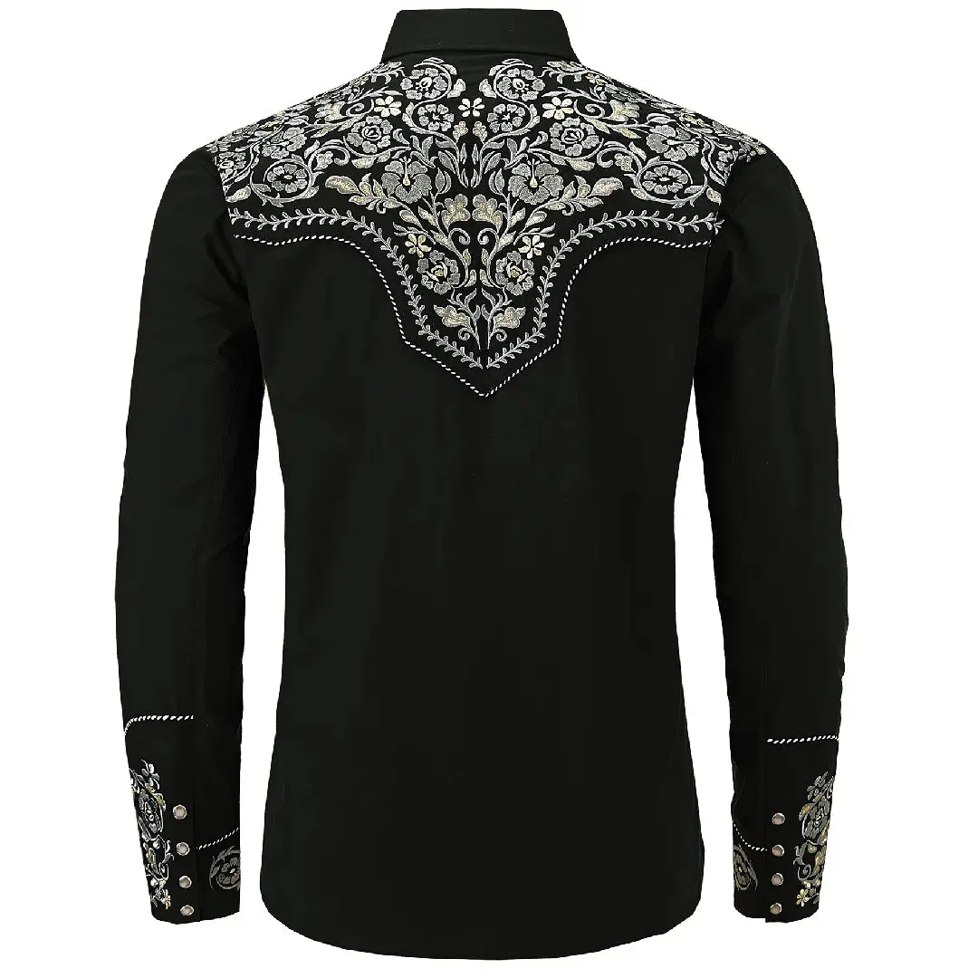 Détails de la Chemise Western Homme Brodée