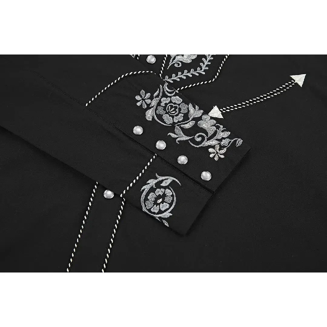 Chemise Western Homme Brodée en Détail