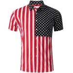 Chemisette Drapeau Américain pour Homme