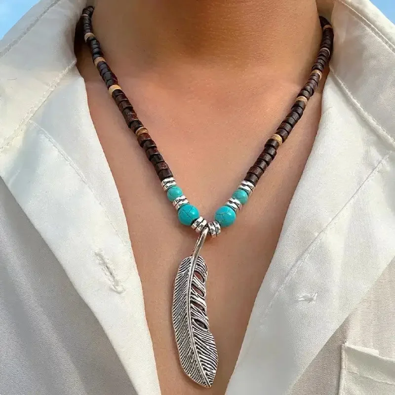 Collier Indien Plume