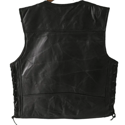Gilet Western en Cuir pour Homme