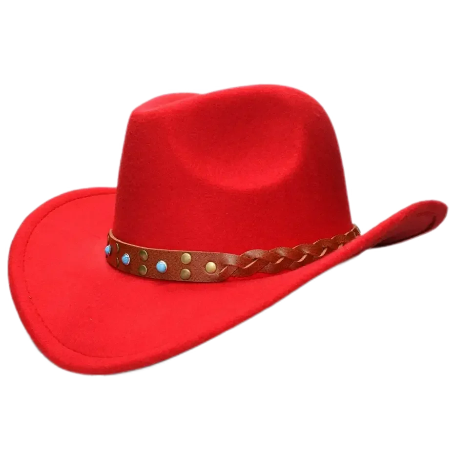 Chapeau Country Rouge