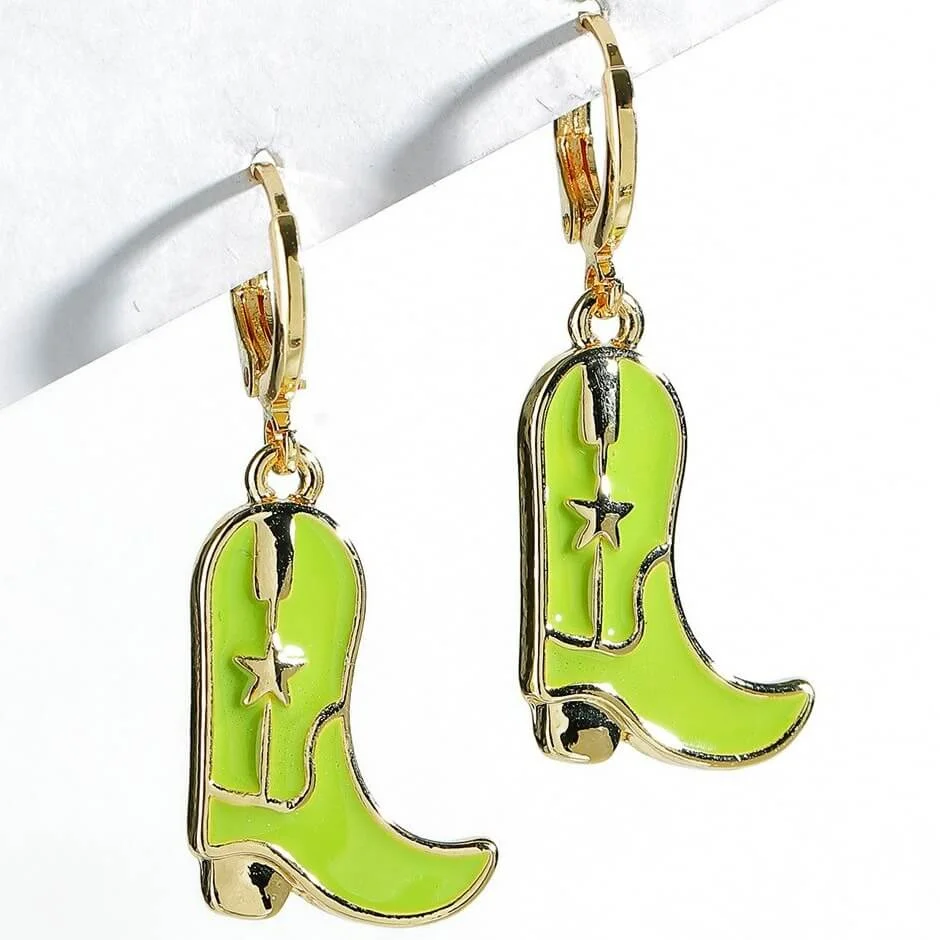 Boucles d'Oreilles Style Country en Divers Coloris