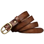 Ceinture en Cuir Style Western Femme