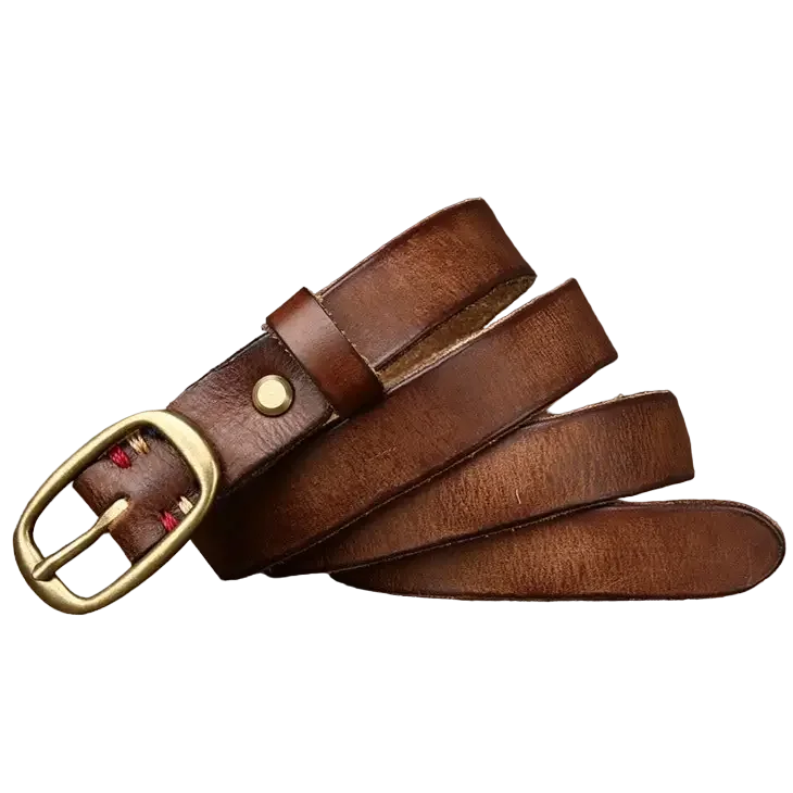 Ceinture en Cuir Style Western Femme
