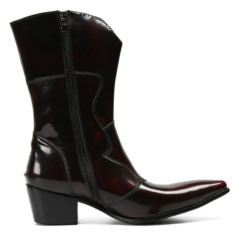 Détails des Bottes Western en Cuir