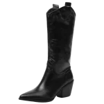 Bottes Cowboy Femme à Talons Hauts