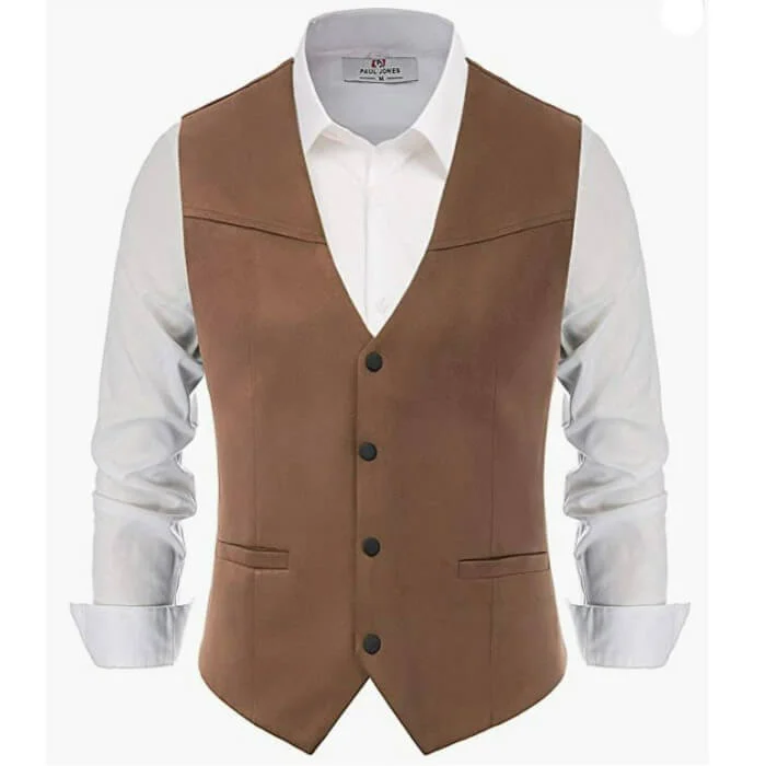 Gilet cowboy avec boutons à pression