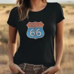 Tee Shirt Route 66 Femme