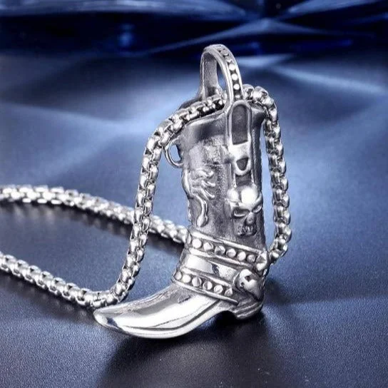 Détails Pendentif Botte de Cowboy