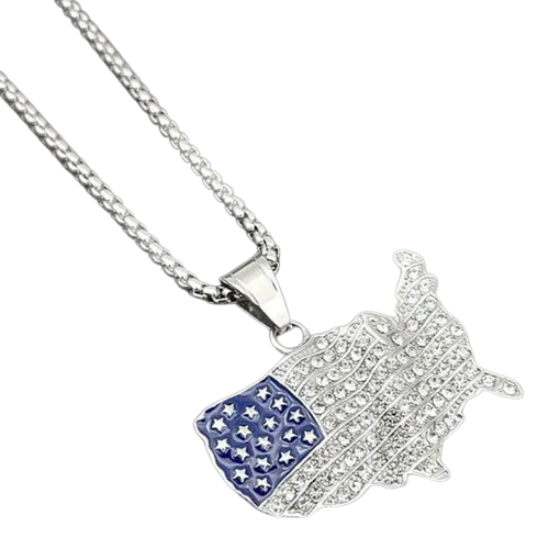 Pendentif Country en Acier Inoxydable