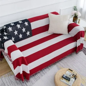 Plaid avec Drapeau Américain