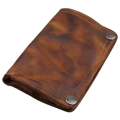 Porte-Monnaie Western en cuir véritable