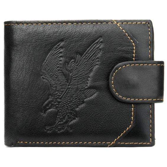 Portefeuille Western en Cuir en Cuir Véritable