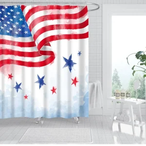 Rideau de Douche Drapeau Américain