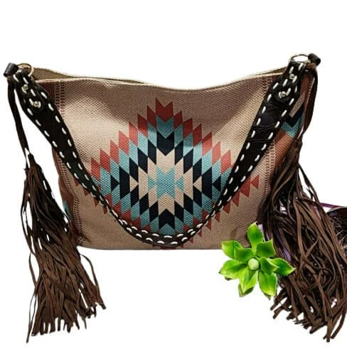Sac Amérindien avec motifs géométriques